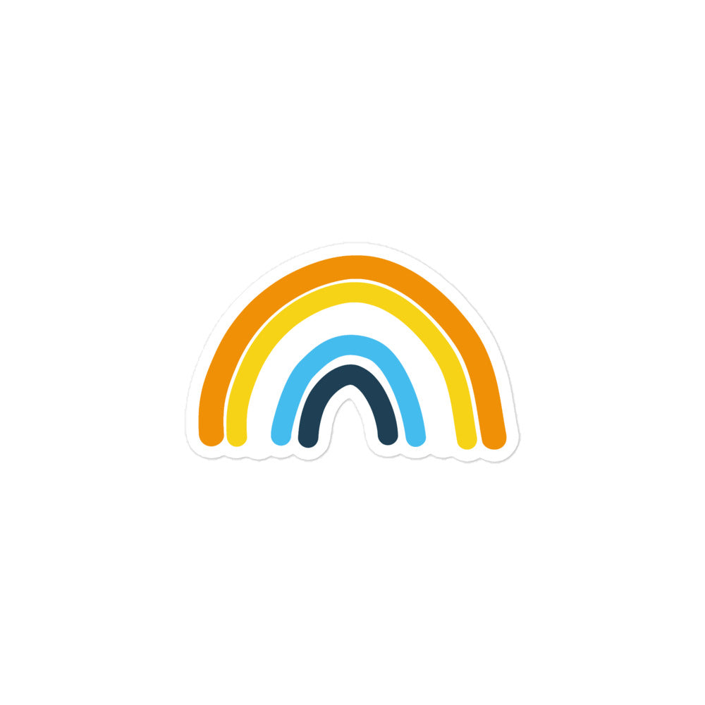 Aroace Rainbow Sticker, 3 inch kiss-cut sticker