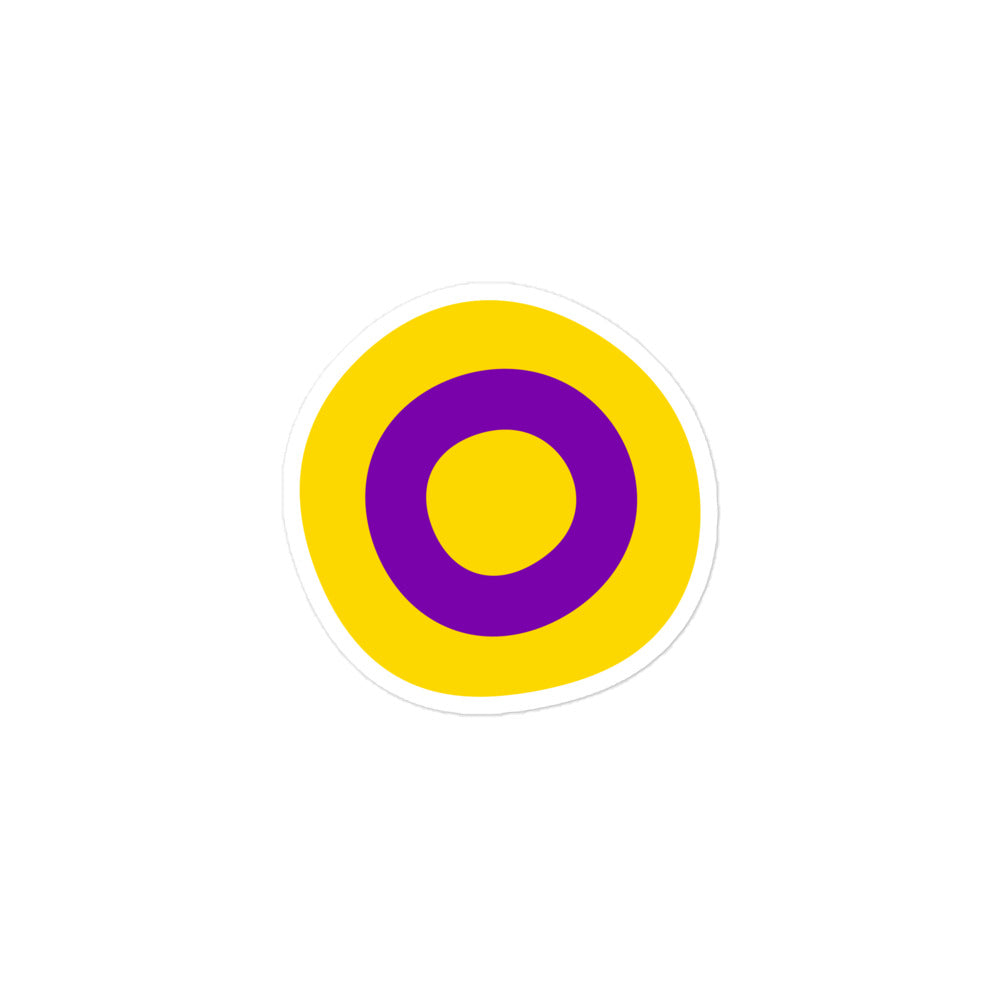 Intersex Pride Sticker, 3 inch kiss-cut sticker