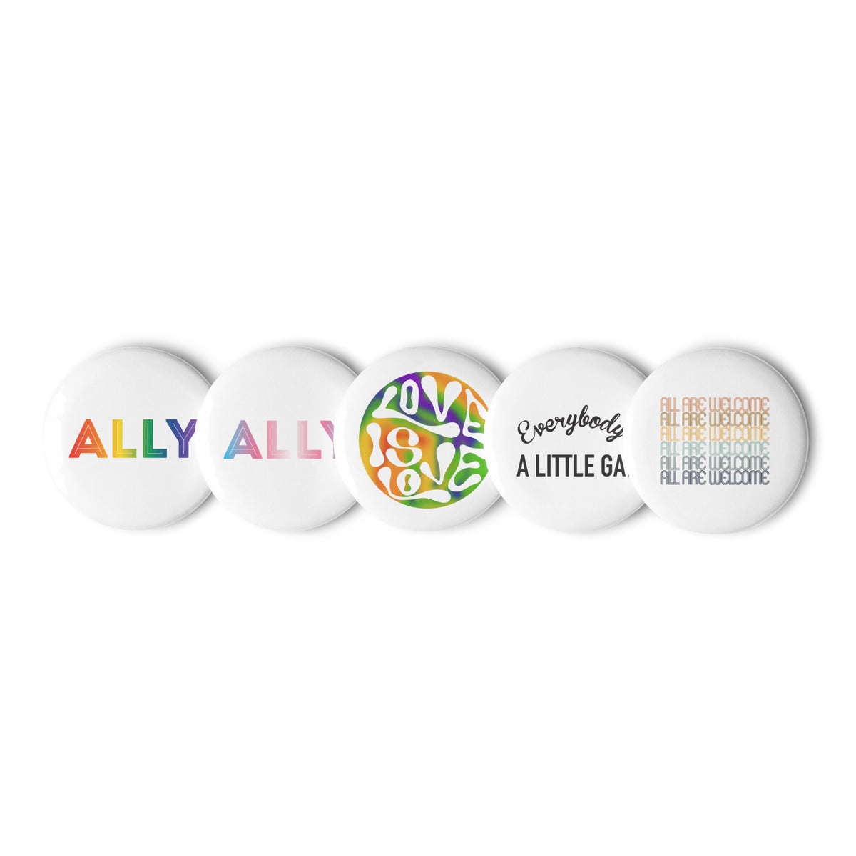 Ally Button Pack, 2.25-inch buttons