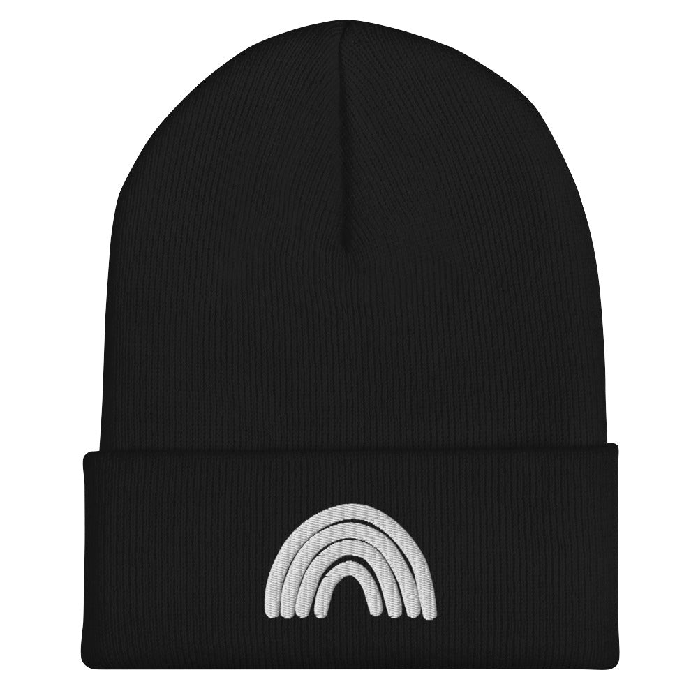 Black & White Rainbow Beanie