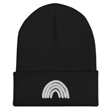 Load image into Gallery viewer, Black & White Rainbow Beanie