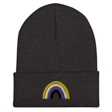 Load image into Gallery viewer, Nonbinary Rainbow Beanie