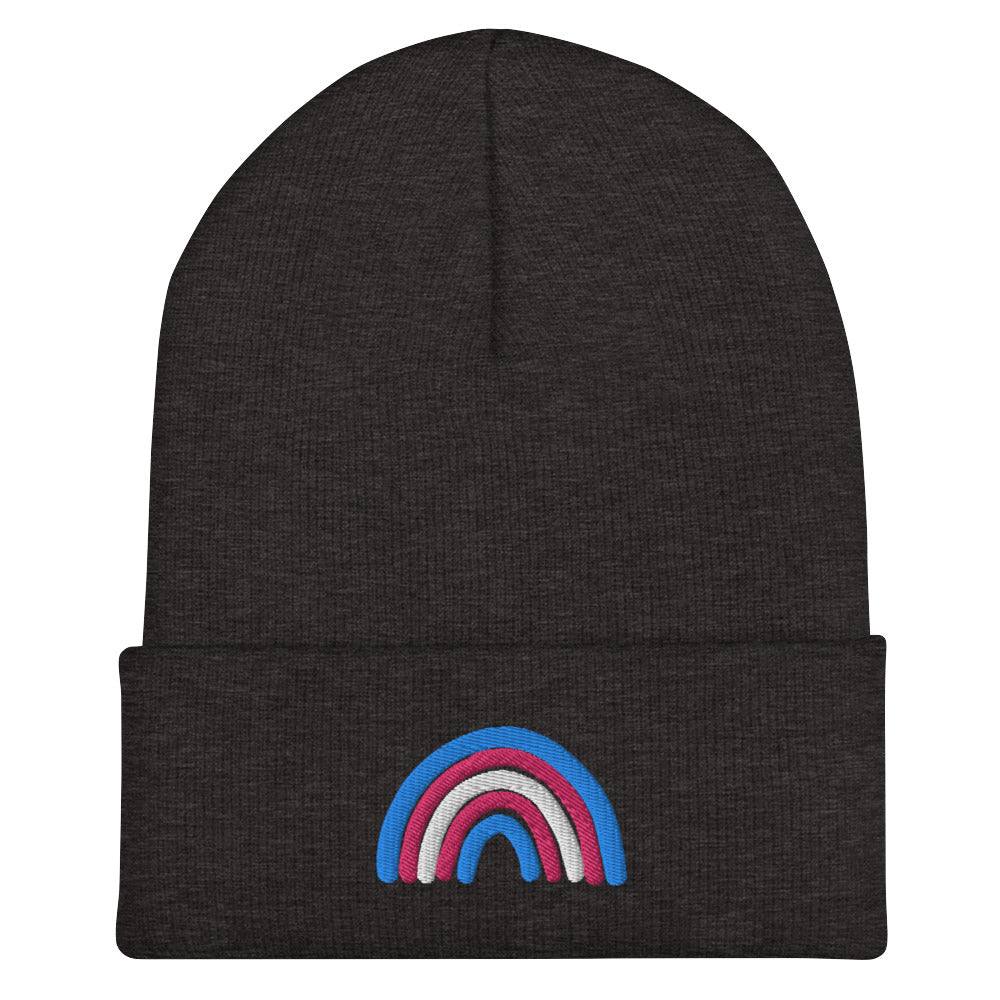Trans Rainbow Beanie