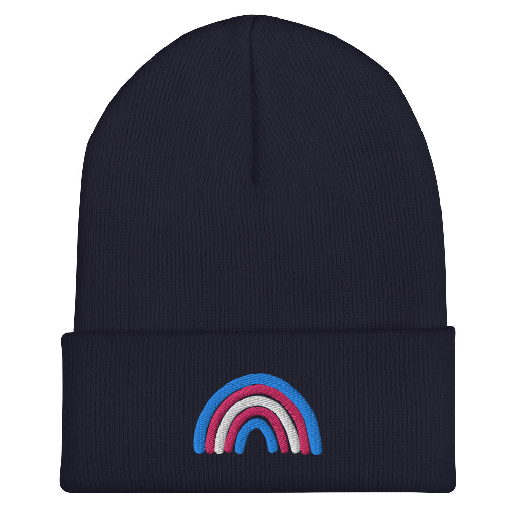 Trans Rainbow Beanie