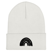 Load image into Gallery viewer, Black & White Rainbow Beanie
