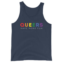 Load image into Gallery viewer, Queers Have More Fun Bro Tank
