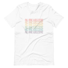 Load image into Gallery viewer, All Are Welcome Tee: Pride Edition