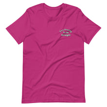 Load image into Gallery viewer, Too Pretty To Be Straight Embroidered (Filled) Tee