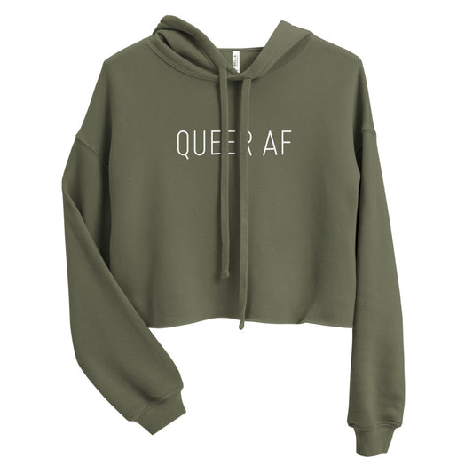 Queer AF Crop Hoodie