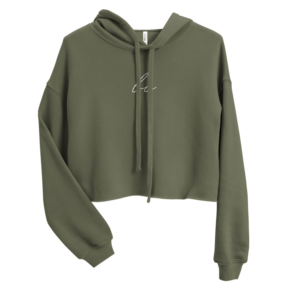 Subtle Bi Crop Hoodie