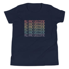Load image into Gallery viewer, All Are Welcome Youth Tee: Pride Edition