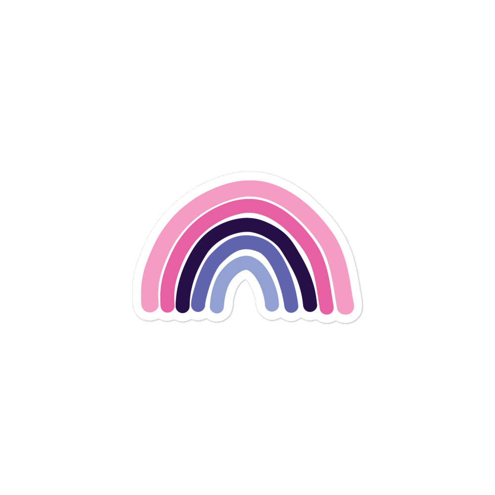 Omni Rainbow Sticker, 3 inch kiss-cut sticker