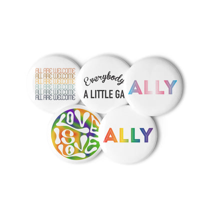 Ally Button Pack, 1.25-inch buttons