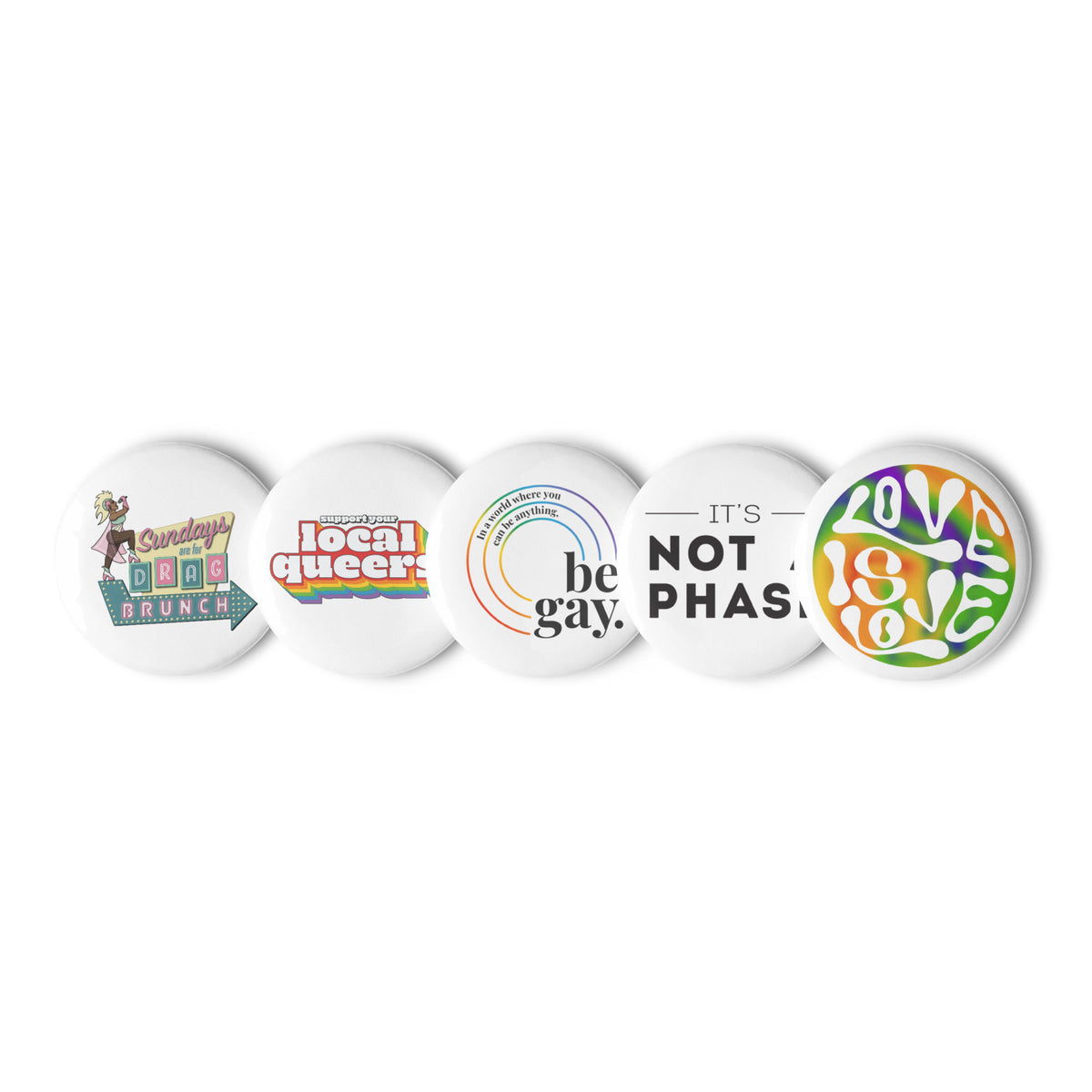 Pride Button Pack, 1.25-inch buttons