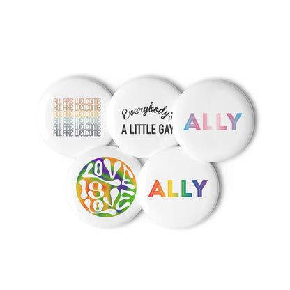Ally Button Pack, 2.25-inch buttons