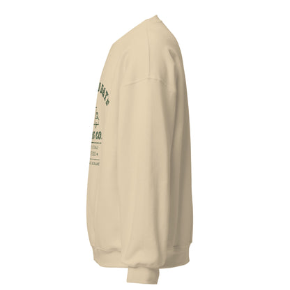 Second Date Moving Co. Crewneck Sweatshirt: We Bring the Dog in Sand, left side view