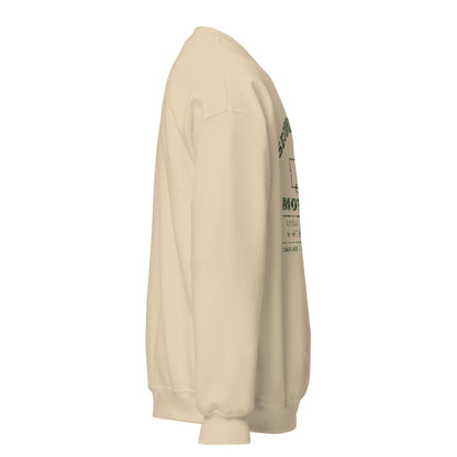 Second Date Moving Co. Crewneck Sweatshirt: We Bring the Dog in Sand, right side view