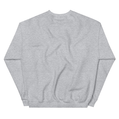 Second Date Moving Co. Crewneck Sweatshirt: We Bring the Dog in Sport Grey, back view