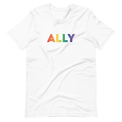 Ally Tee in white, front view