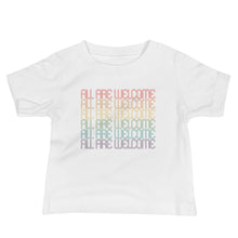Load image into Gallery viewer, All Are Welcome Baby Tee: Pride Edition

