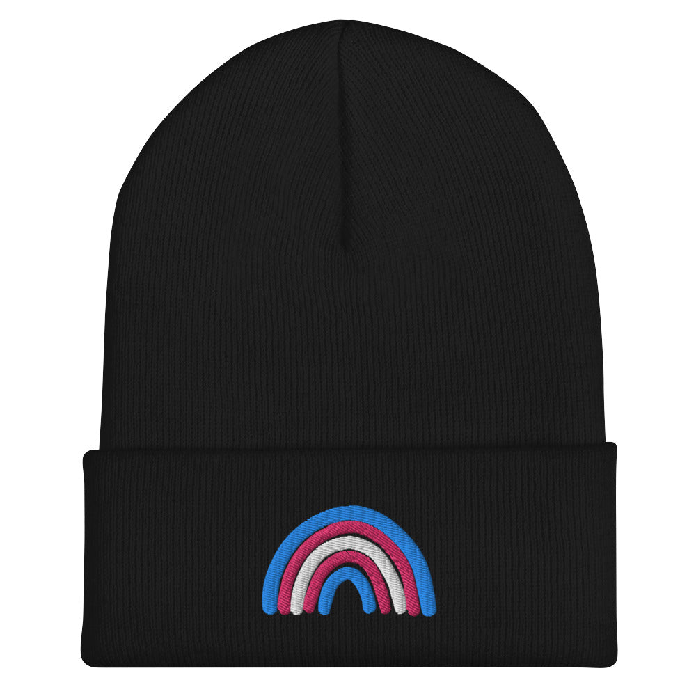 Trans Rainbow Beanie