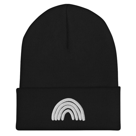 Black & White Rainbow Beanie