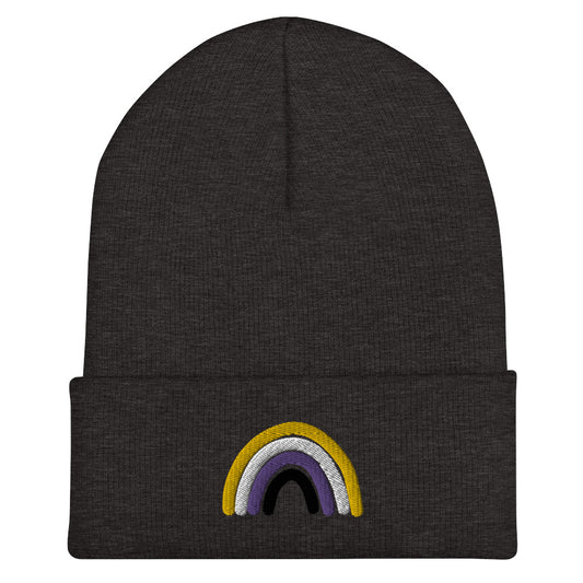 Nonbinary Rainbow Beanie