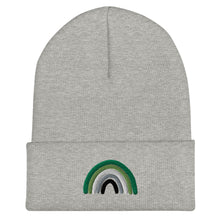 Load image into Gallery viewer, Aromantic Rainbow Beanie
