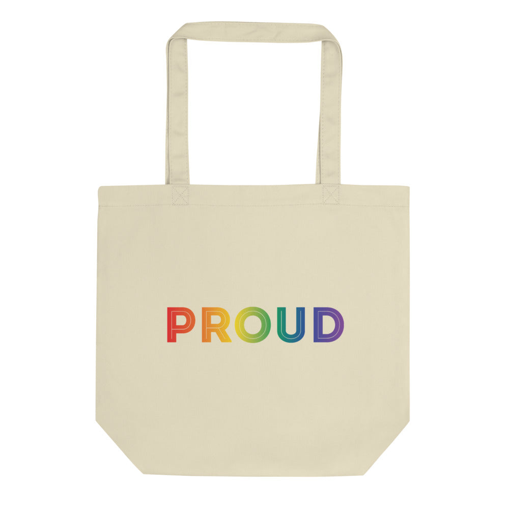 Small Proud Tote in oyster, front view