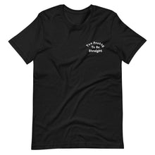 Load image into Gallery viewer, Too Pretty To Be Straight Embroidered (Filled) Tee
