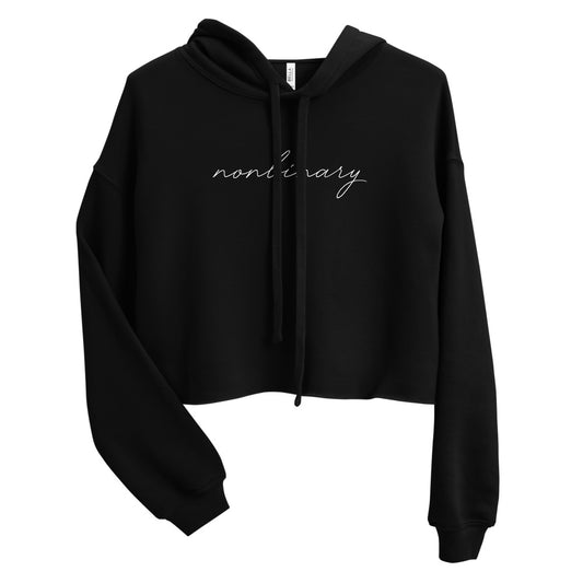 Subtle Nonbinary Crop Hoodie