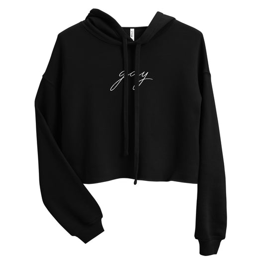 Subtle Gay Crop Hoodie