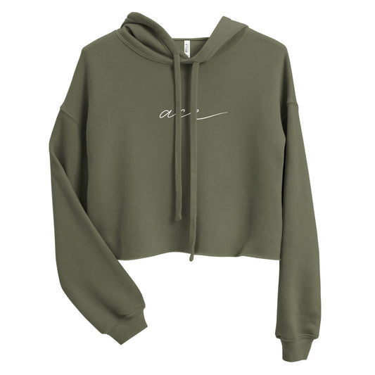 Subtle Ace Crop Hoodie