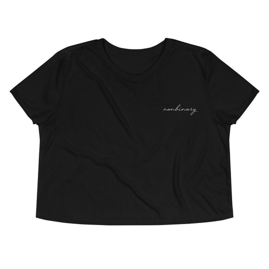 Subtle Nonbinary Crop Tee
