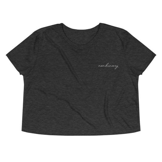 Subtle Nonbinary Crop Tee
