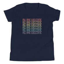 Load image into Gallery viewer, All Are Welcome Youth Tee: Pride Edition
